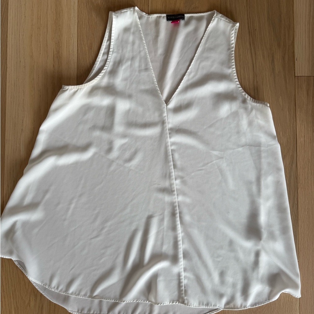 Vince Camuto Ivory Sleeveless Top